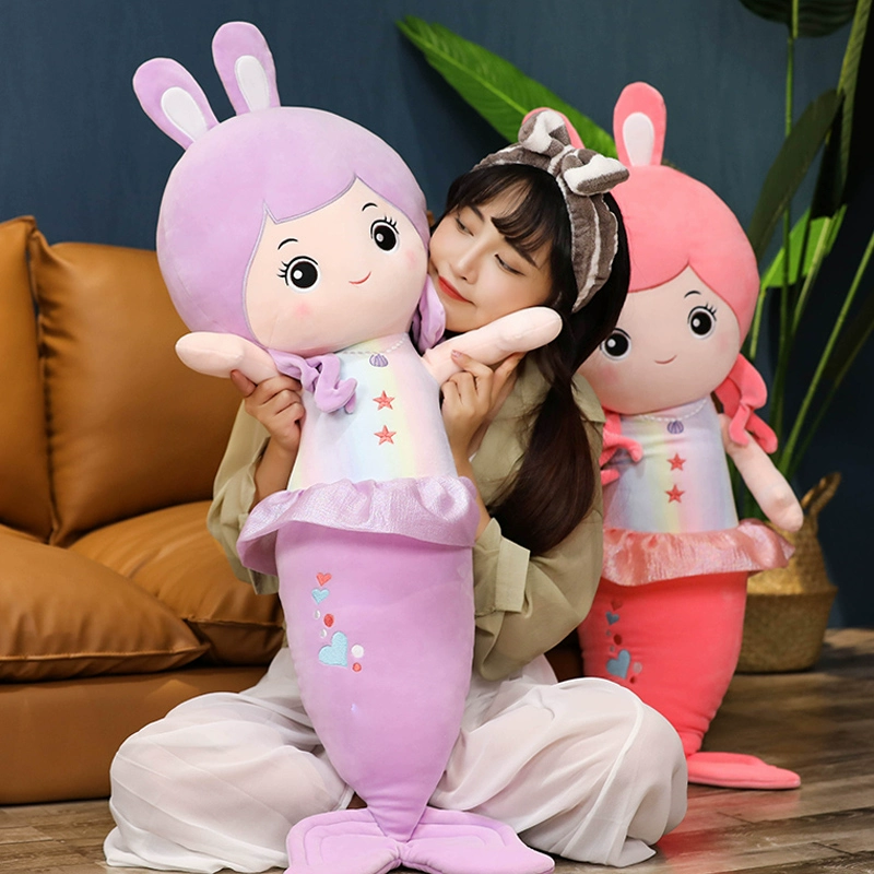 Кукла-подушка-русалка, милая кровать, плюшевая игрушка, принцесса, детская кукла для девочек, тряпичная кукла для девочек с лошадьми