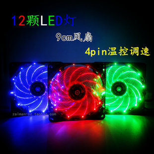 ARGBͬ��  9225 9025 9cm cpuɢ�����C���L�� 4���{�� �o��PWM