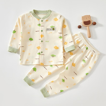 婴儿睡衣纯棉衣服男宝幼儿春秋冬款分体秋衣秋裤套装宝宝秋季秋装