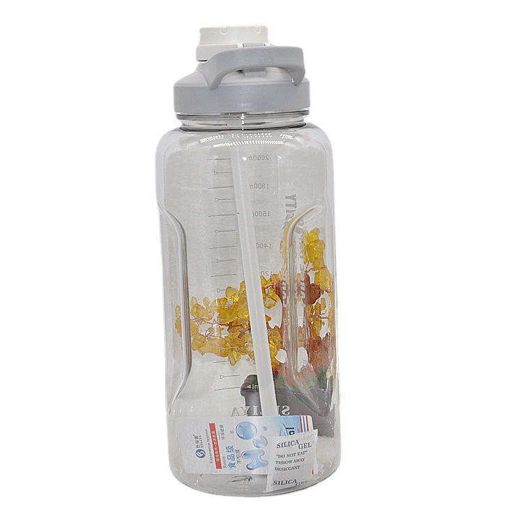 Taza de agua de plástico de gran capacidad Hervidor de agua portátil Taza grande Taza portátil para hombres Taza espacial Taza de té Taza simple