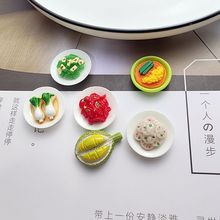 仿真迷你食玩餐盘榴莲 手工diy奶油胶手机壳发夹挂件树脂配件批发