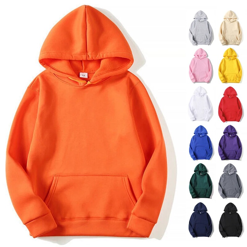 Plain Sublimation Hoodies Bulk Wholesale Pullover Men's Hooded Sweatshirts Cheap Solid Hoodies
