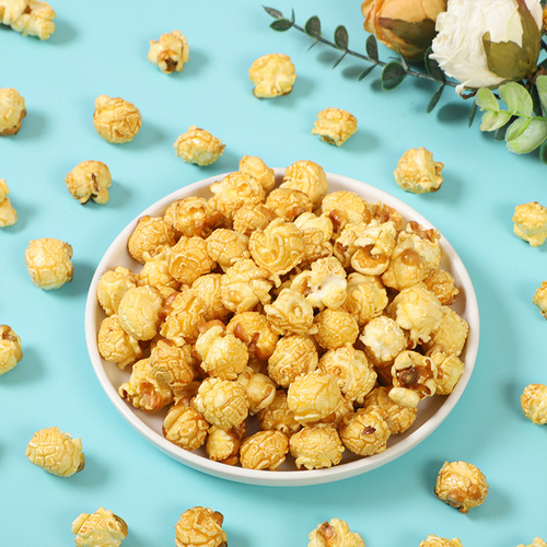 Caramel Cream Rainbow Flavor Internet Famous Bear Bottled Popcorn 138g Cinema KTV Children's Leisure Snacks