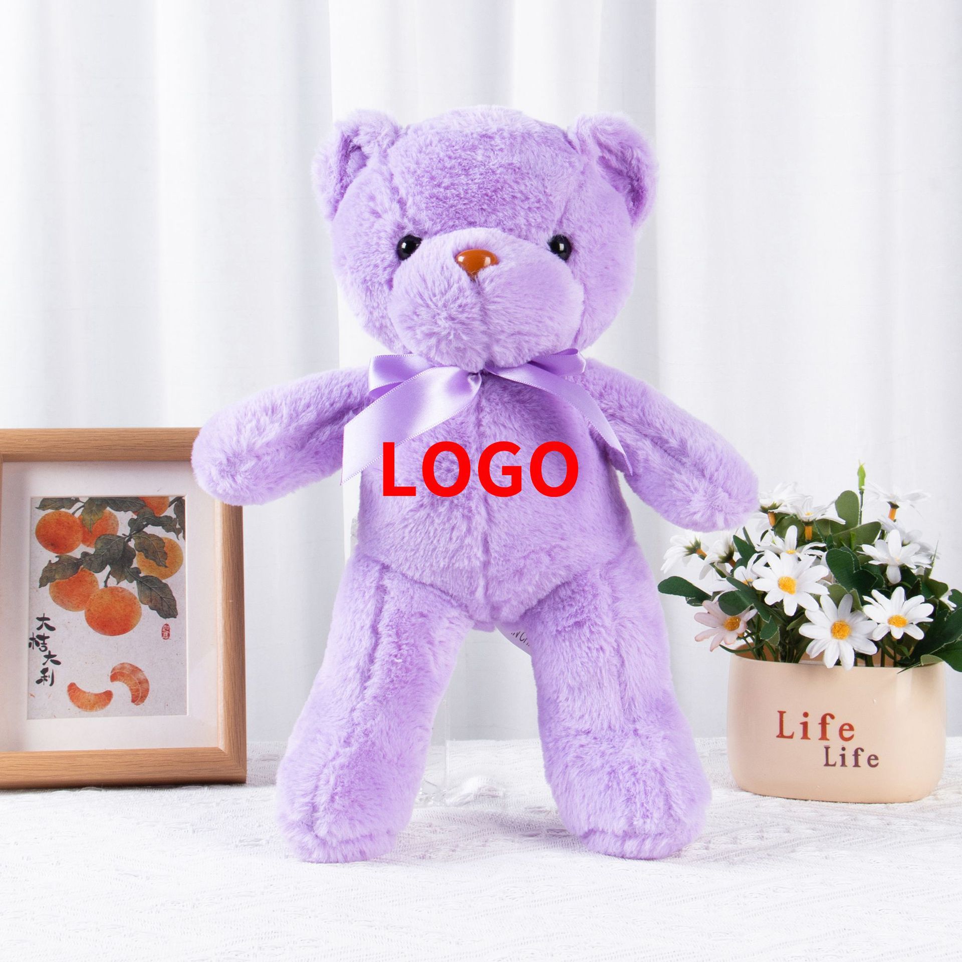Diez colores osos de peluche juguetes coloridos osos de peluche boda arrojar 8 pulgadas muñecas agarrar muñecas regalos para niños al por mayor