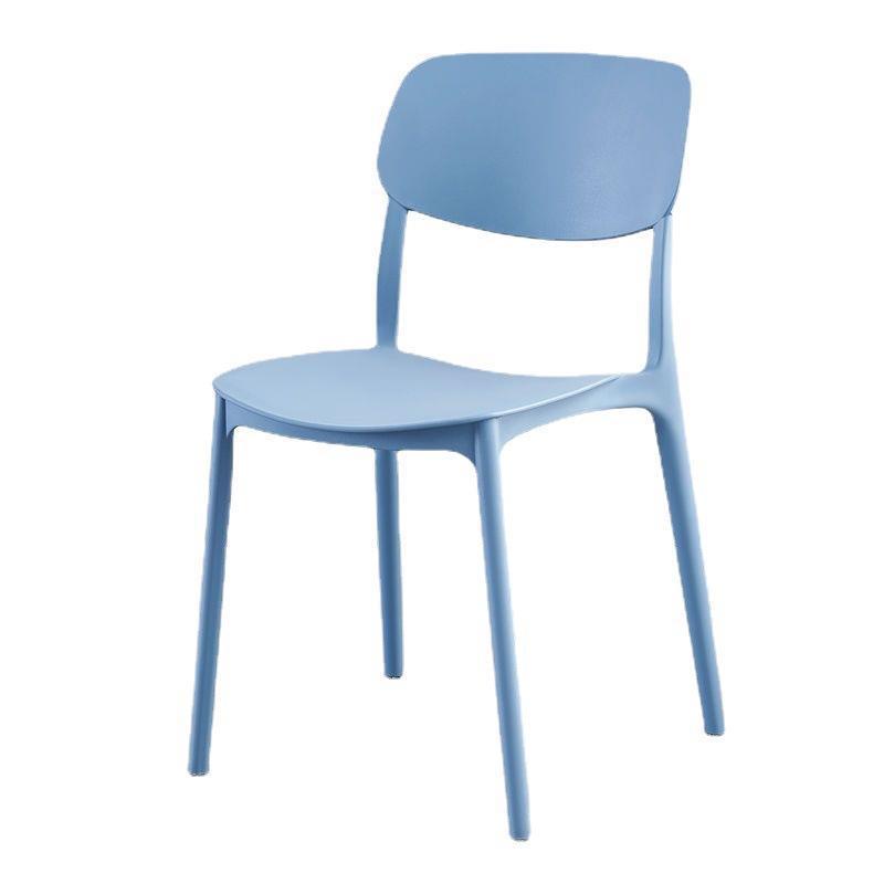 silla de plástico respaldo para adultos espesar casero nórdico taburetes de comedor apilables dormitorio simple moderno al por mayor