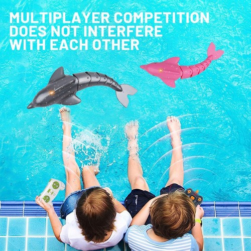 Cross-border 2.4G remote control dolphin toy can spray water dolphin diving shark electric water simulation charging remote control boat