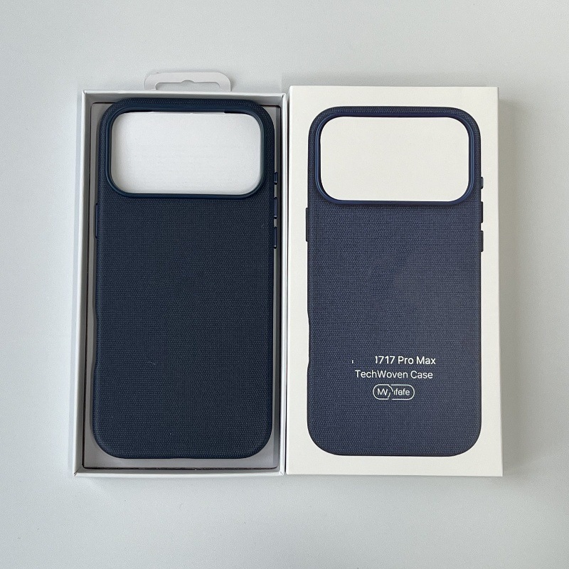 适用iPhone17promax布纹手机壳苹果17Air磁吸壳17Pro按键镂空套|undefined