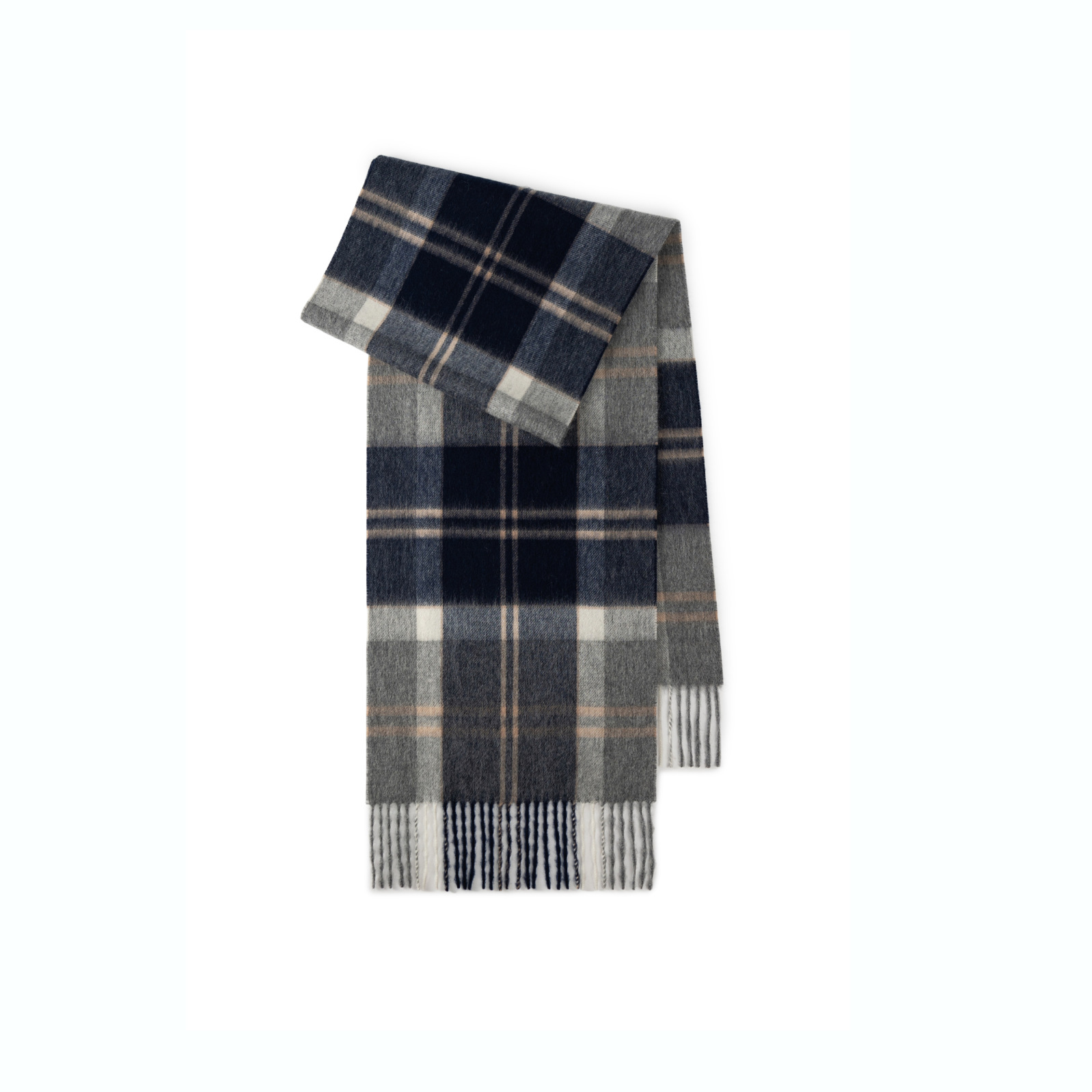 Otoño y invierno bufandas de lana de estilo británico invierno mujeres de alto nivel sensación de cuello universal hombre cuillera gruesa chal frío