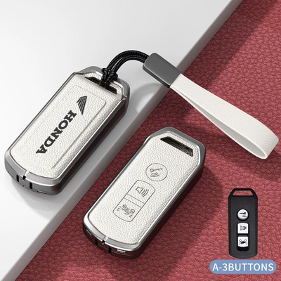 Car key bag – Shell - standard-type-a-white-zinc-alloy-shell-hand-strap