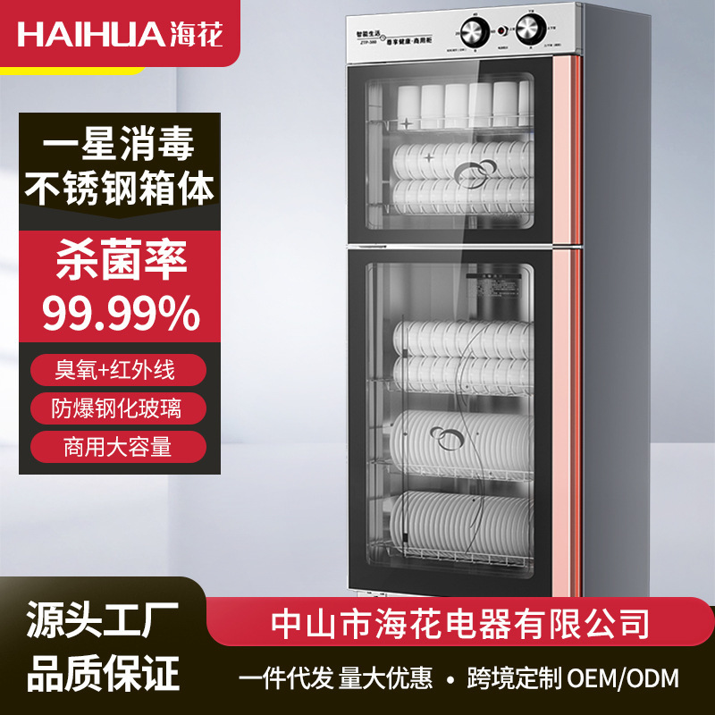 Disinfection Cabinet Commercial Double Door Vertical Large Capacity Household Stainless Steel Restaurant Kitchen Tableware Bowl Chopsticks Cleaning Cabinet