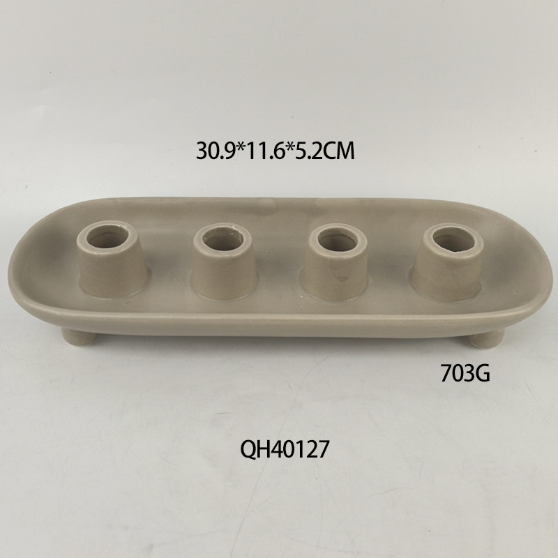 Candelaria americana decoración de cerámica negra retro velas románticas de boda regalos creativos mesa de comedor decoración de cena con vela