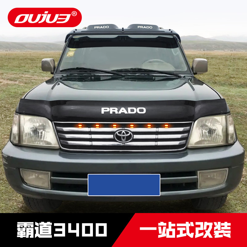 Toyota Prado Overlord 3400 LC90 LC95 Accesorios de modificación de protector solar de vidrio delantero
