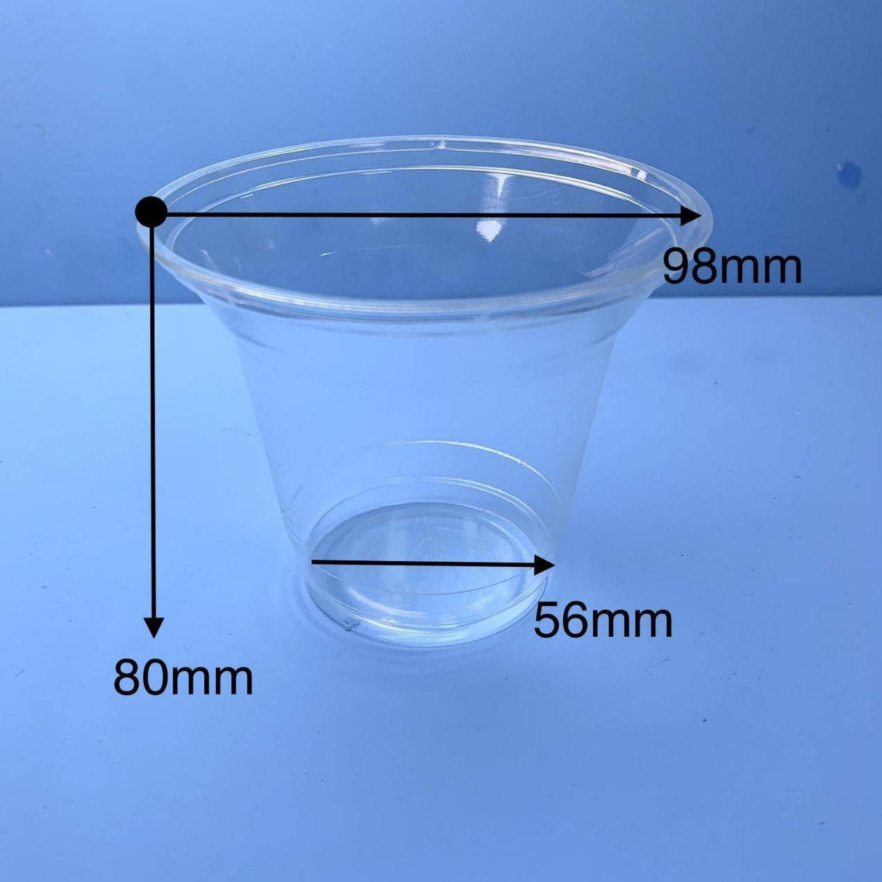 Vaso desechable para té con leche, calibre 98, 300-720 ml, vaso PLA para bebidas frías, vaso de café biodegradable y ecológico