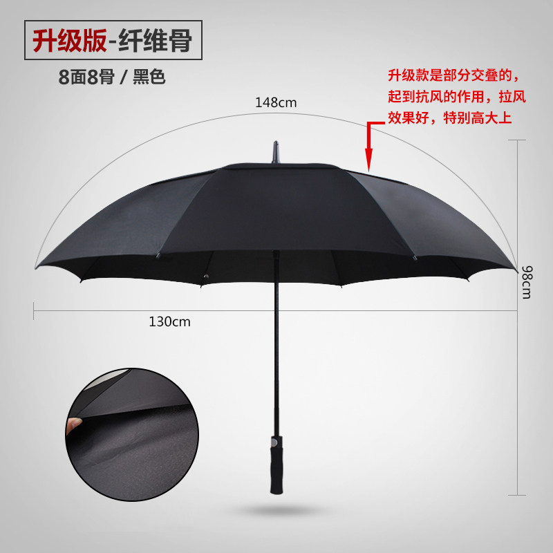 Paraguas personalizados logotipo publicitario paraguas automático de mango largo fibra completa personalizada gran fábrica de paraguas de golf al por mayor