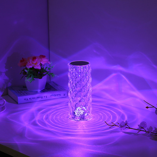 Small amount of money batch modern minimalist creative acrylic atmosphere touch rose bedside lamp for bedroom night light decoration