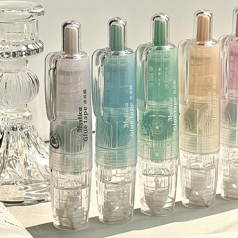 Cinta de punteada de alta apariencia para estudiantes con cinta de doble cara de alta viscosidad hecha a mano, cinta de corrección de puntos de secado rápido