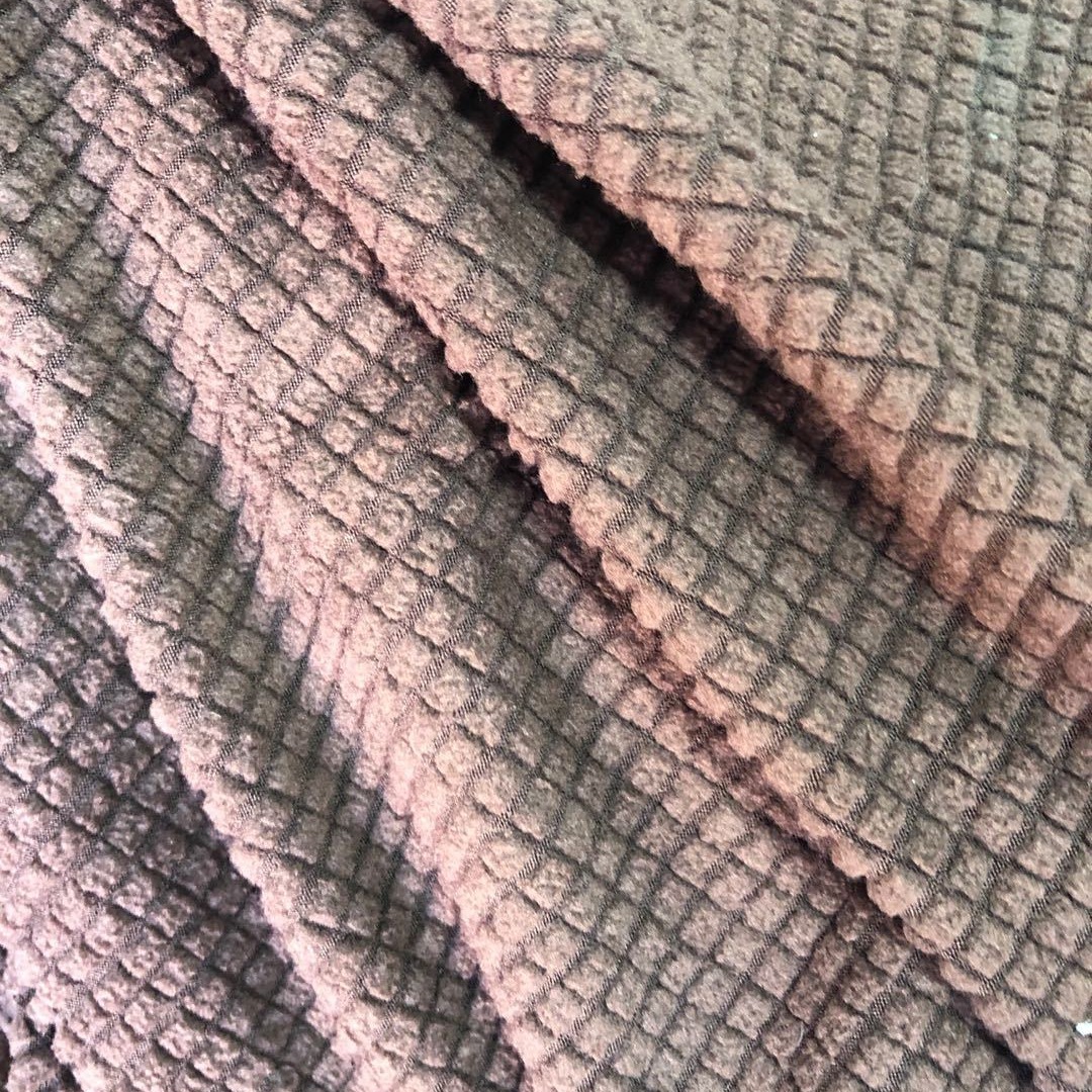 Fabricantes de rejilla de tiras de lana tiñida tejida de lana juguetes textiles caseros almohada tela de tela