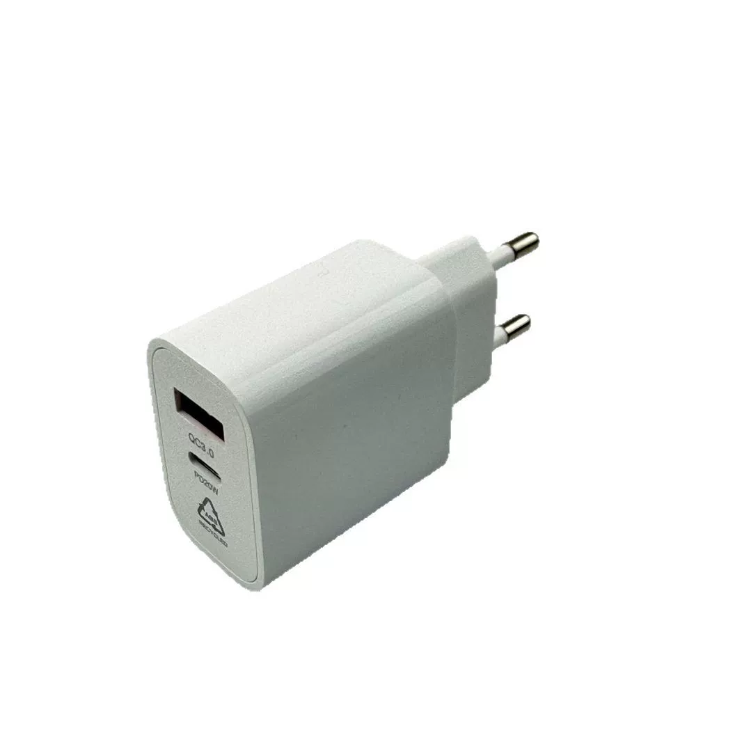 QC3.0 быстрое зарядное устройство, европейская вилка PD20W, двойной порт 3A+PD, американский и европейский стандарты быстрой зарядки