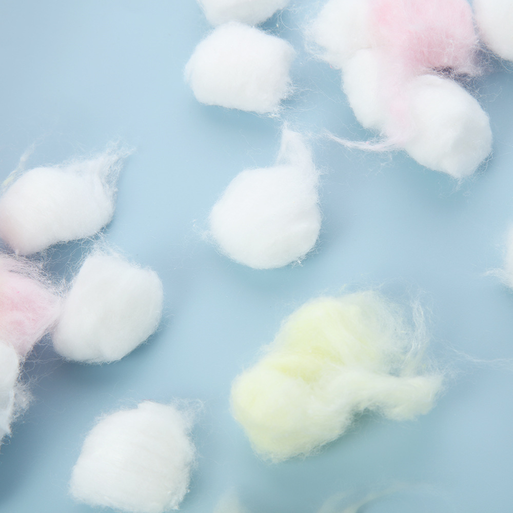 Bolsa desechable de algodón de limpieza transfronteriza colorida, herramientas japonesas de desunción de uñas, cuidado de la piel, higiene y limpieza de algodón