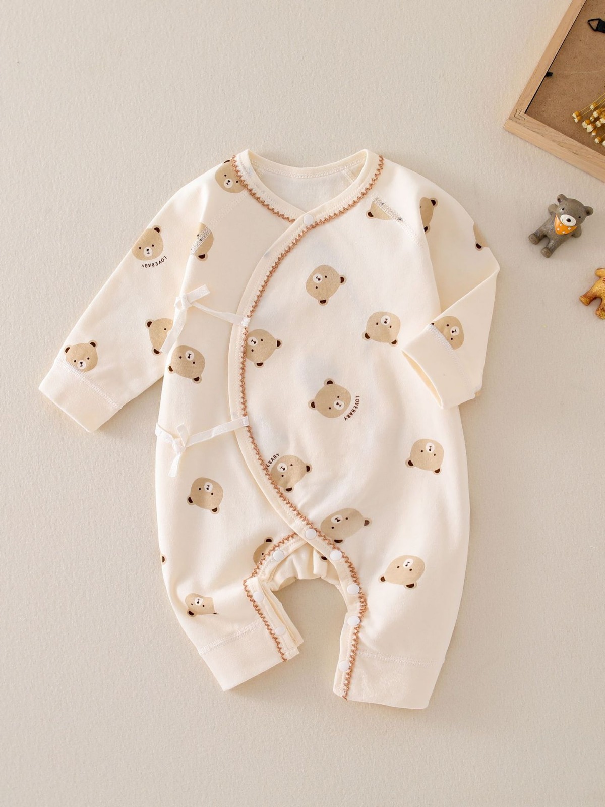 Ropa de recién nacido de algodón puro sin costuras, pelele de clase A, ropa de bebé con diseño de mariposa, pijamas para bebés de 0 a 3 meses, ropa estilo monje, ropa de nacimiento