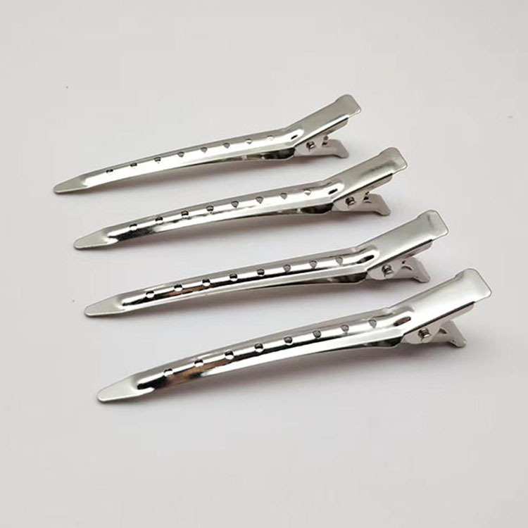 Studio makeup artist updo styling hair clip large duckbill clip hand push corrugated clip partition positioning clip