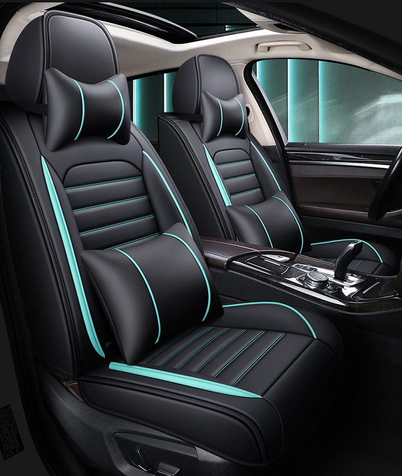 Car seat cushion four-color leather car seat cover cross-border wholesale four seasons universal seat cushion all-inclusive full leather source factory