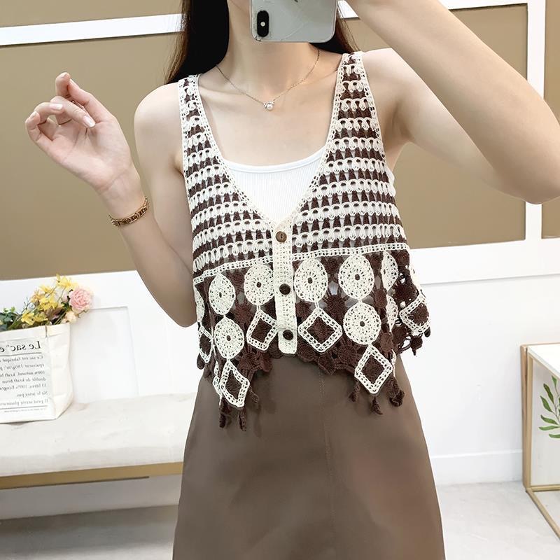 다크 브라운 조끼 752