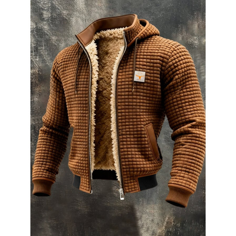 Europa y los Estados Unidos de la nueva explosión de ropa de hombre invierno chaqueta de invierno con chaqueta con capuchón gruesa