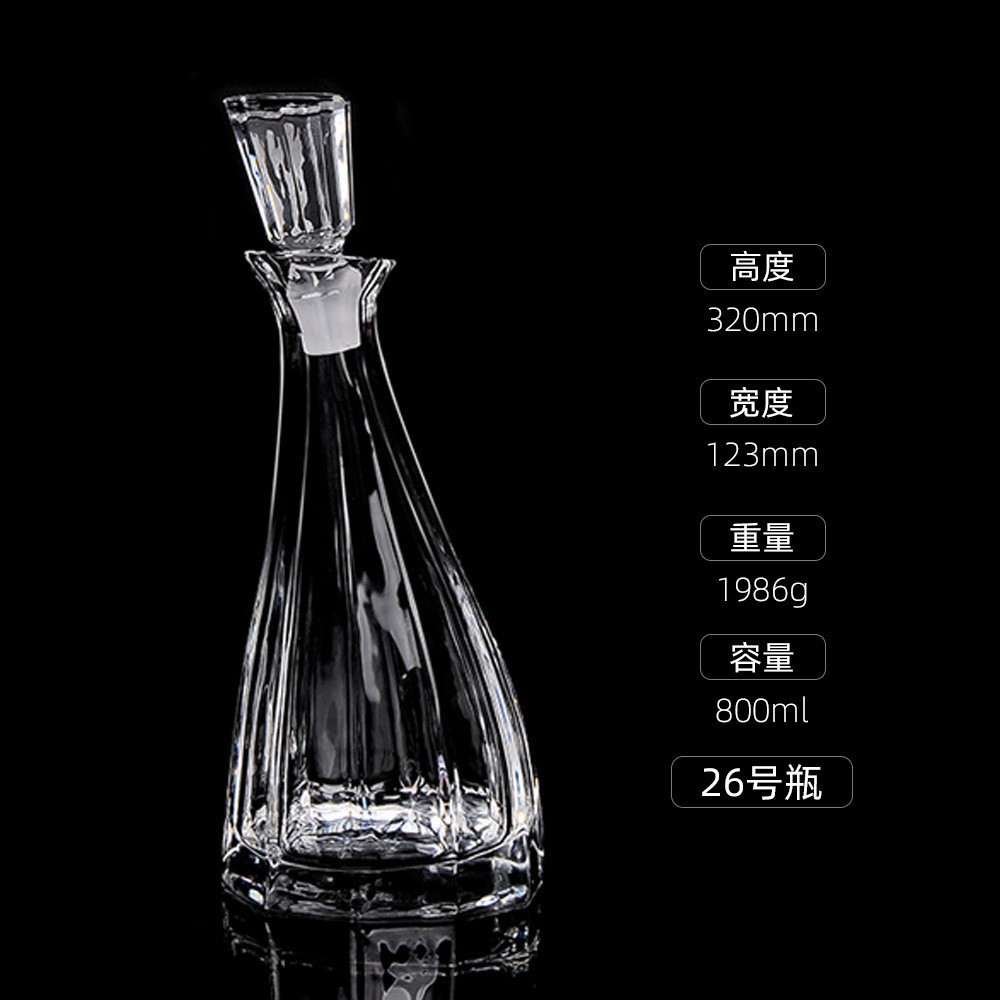Botellas de vino de cristal transfronterizas directas de fábrica botellas de whisky europeas botellas de licores extranjeros botellas de vino blanco XO