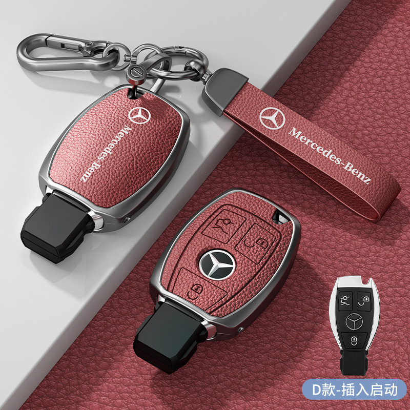 모델 D 삽입 3버튼 화산 빨간색 아연 합금 단일 쉘 + 하드웨어 핸드 스트랩