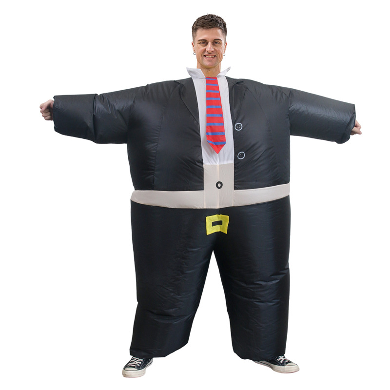 Venta caliente Traje inflable transfronterizo Dinosaurio de Halloween Alien Tyrannosaurus Rex Dress Up Ropa de actuación divertida Decoración de fiesta