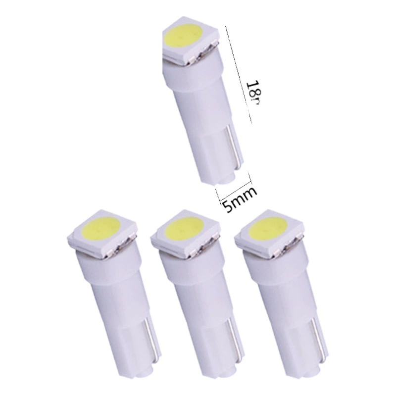 Автомобильный модифицированный светодиодный индикатор W5W 12 В, индикаторная лампа приборной панели T5 5050 1SMD