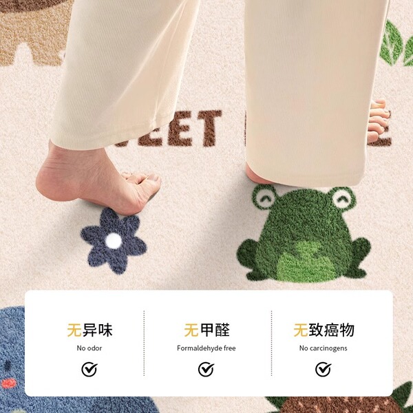Children's waterproof disposable erasable cartoon carpet for living…