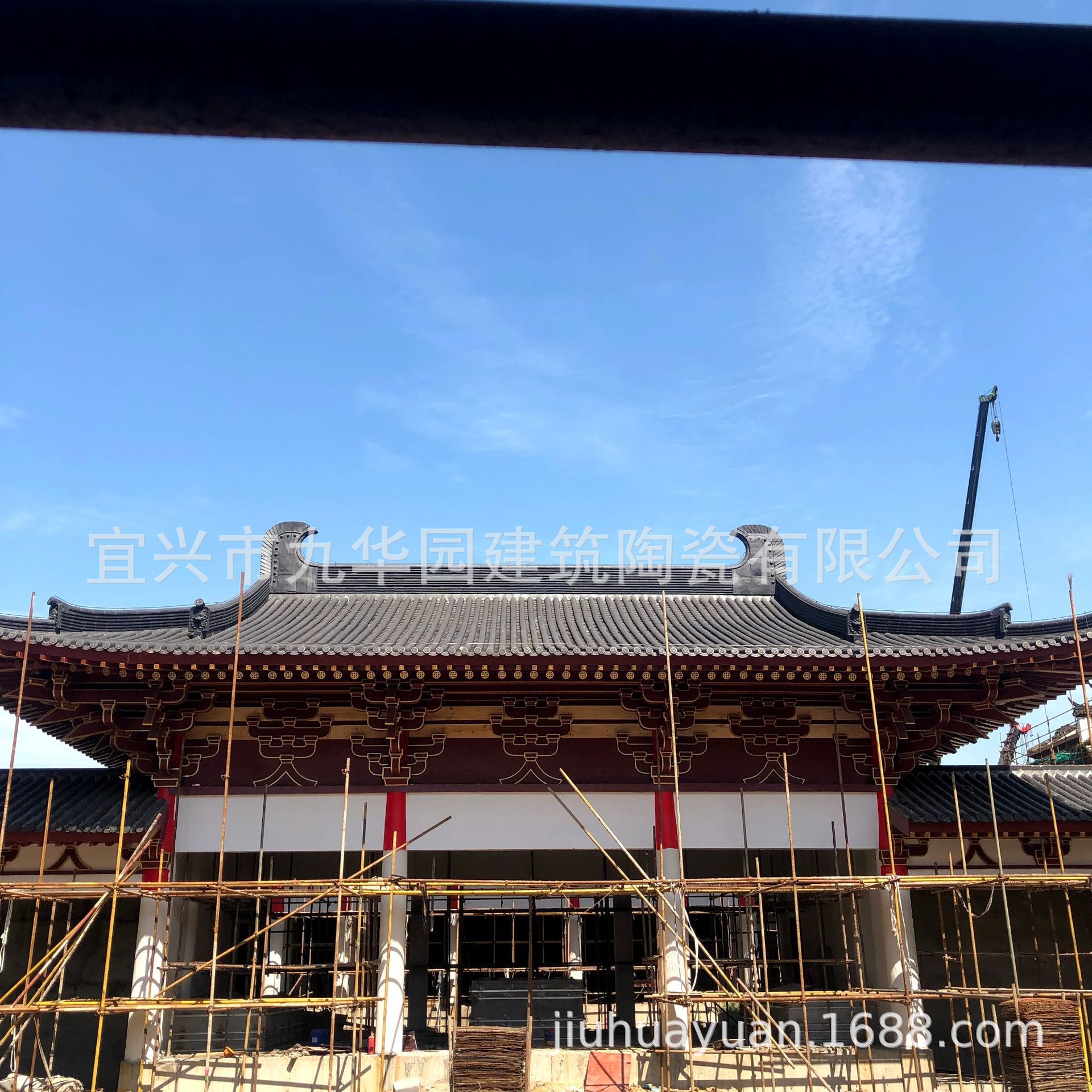 仿古瓦琉璃瓦筒瓦瓦片古典园林建筑材料屋面建筑材料仿古瓦