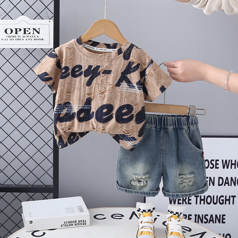 Summer children's set with letters