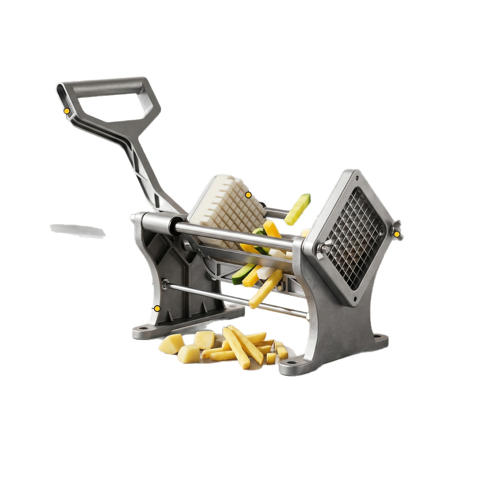 Máquina de papas fritas manual multifuncional diseño de tipo split fácil de limpiar restaurante de comida rápida cortar papas fritas rábanos herramientas al por mayor