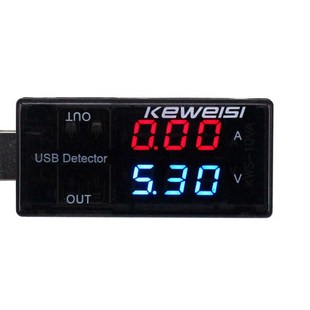USB current voltage tester USB voltage current meter USB current voltage tester dual table display