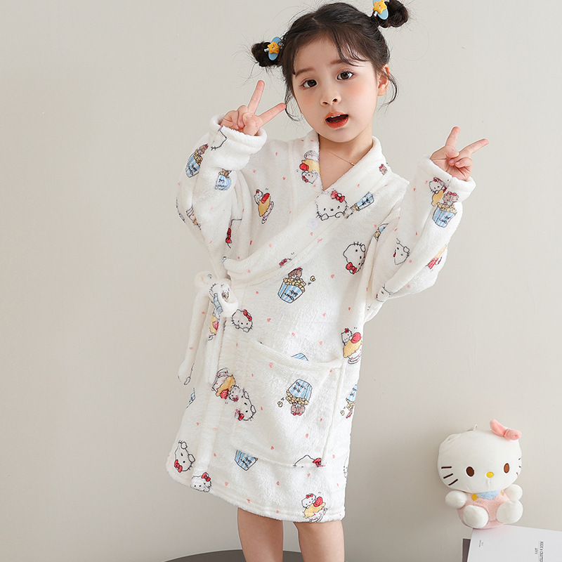 Ropa de baño infantil absorción de agua doméstica se puede usar toalla de baño grande para mantener caliente otoño y invierno suave ropa de baño para hombres y mujeres lindos