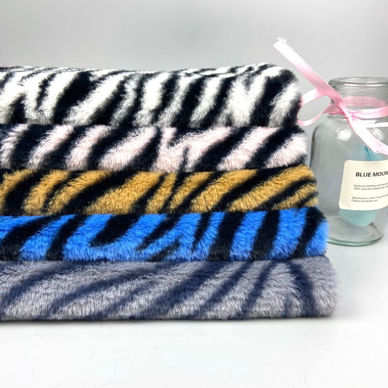 Ready Stock Rabbit Fur Print, Zebra Print, Tiger Print, Leopard Print Fabric, Autumn and Winter Tops and Jackets
