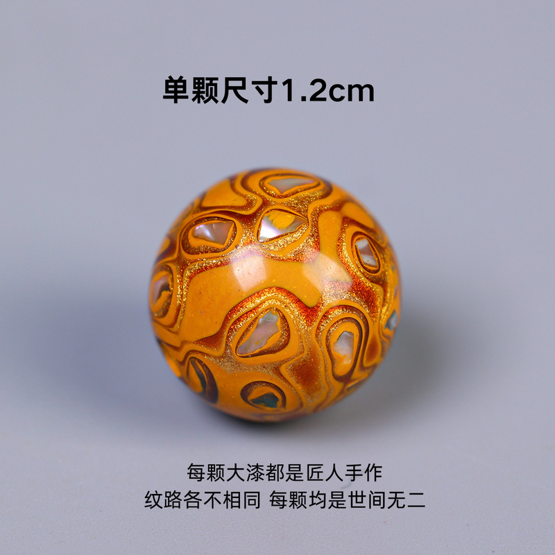 大きな漆ビーズ 12 ミリメートル螺鈿ルースビーズメーカー卸売ブレスレットシングルビーズ仏ビーズ DIY マルチ宝ブレスレットアクセサリー|undefined
