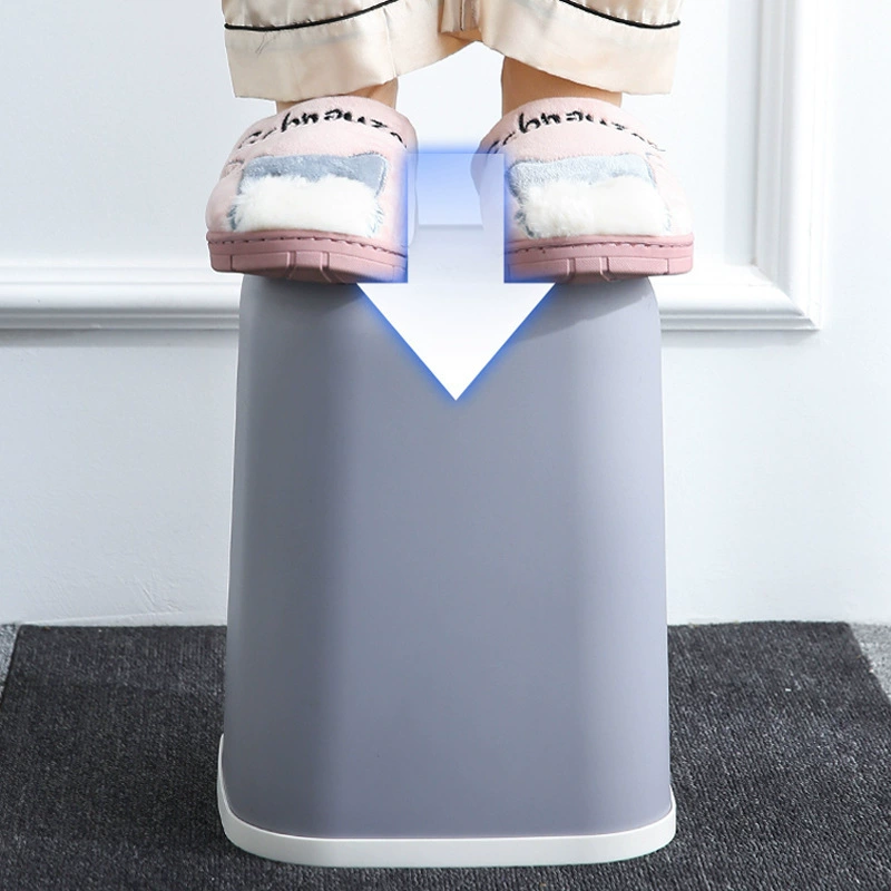 Scandinavian square creative capacious garbage can for home use, Nordic style