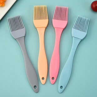 Factory wholesale small size split silicone brush barbecue tool mini barbecue oil brush food grade seasoning brush