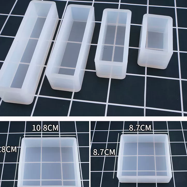 Rectangular silicone mold, cube, accessory, handmade, mirror effect