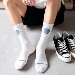 中筒襪子男青少年運動長筒襪秋冬款加厚襪潮防臭高幫美式籃球襪冬
