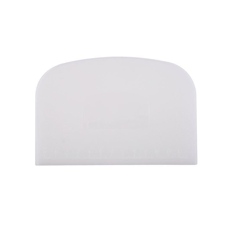 Escala de doble cara raspador de plástico arco salchicha raspado en polvo herramienta para hornear raspador de crema de corte de masa raspador doméstico