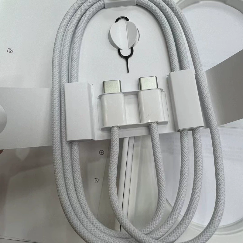 Apple, оригинальный iPhone 16, тканный iPhone16 Pro, кабель зарядки, 60W