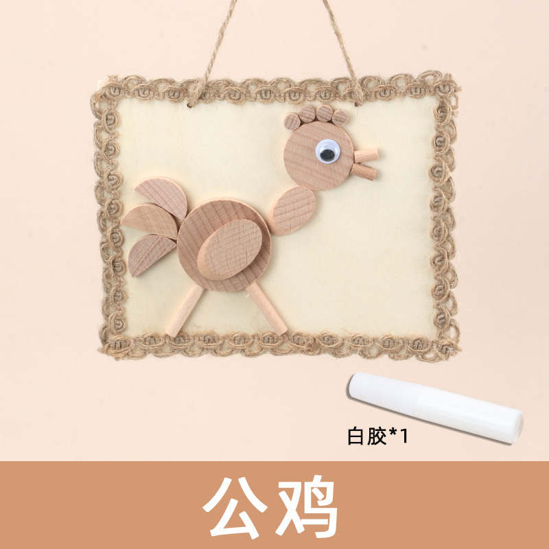 Weiweihu briy paquete de material de pintura hecha a mano jardín de infantes entrenamiento práctico material didáctico de madera maciza juguetes educativos creativos para niños