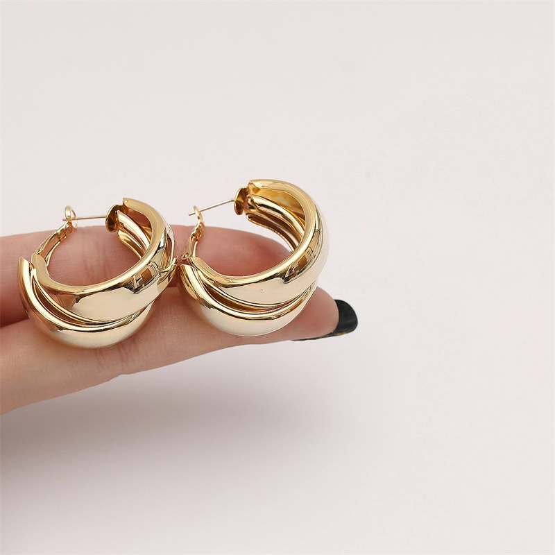 1 Pair Fashion Geometric Metal Plating Women's Earrings display picture 2