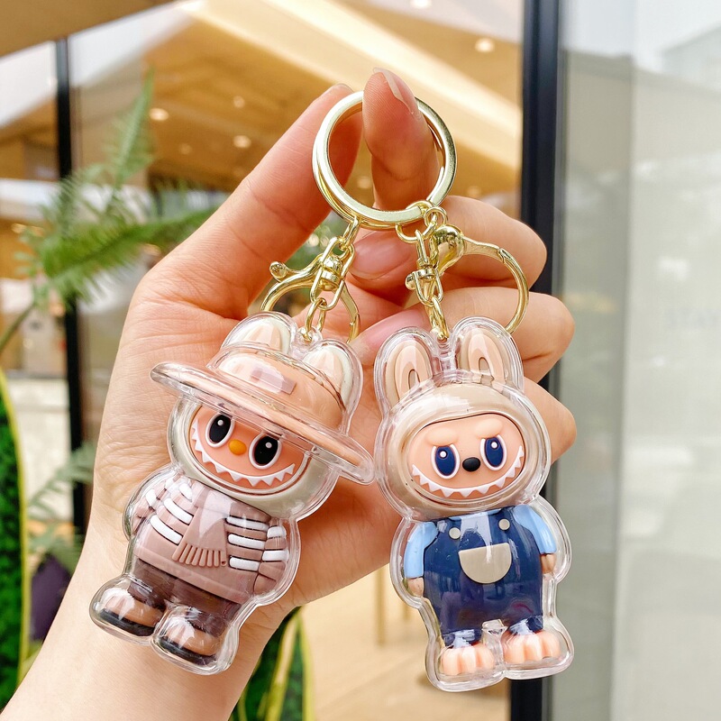 ネット有名人 LABUBU キーホルダー ラブブリトルシープペンダント クロスボーダー人気ブラインドボックスオーナメントキーホルダー 小さなギフト|undefined