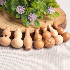 Feicheng ピーチウッドひょうたんスルーホールひょうたん木製工芸品ペンダントアクセサリー diy 木製手作り材料アクセサリー